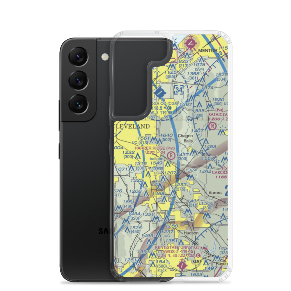 Harper Ridge Airport (67OH) VFR Sectional Samsung Case Samsung Galaxy S22 model shown