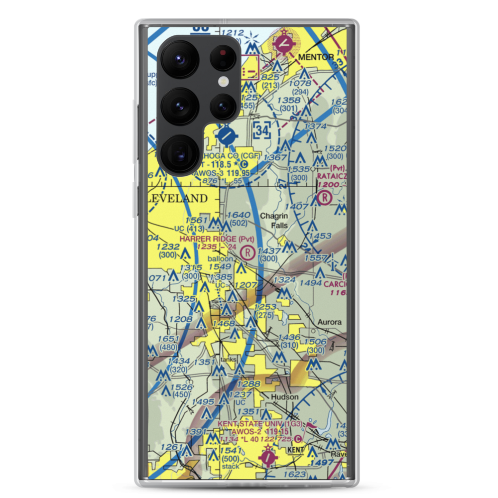 Harper Ridge Airport (67OH) VFR Sectional Samsung Case Samsung Galaxy S22 Ultra model shown