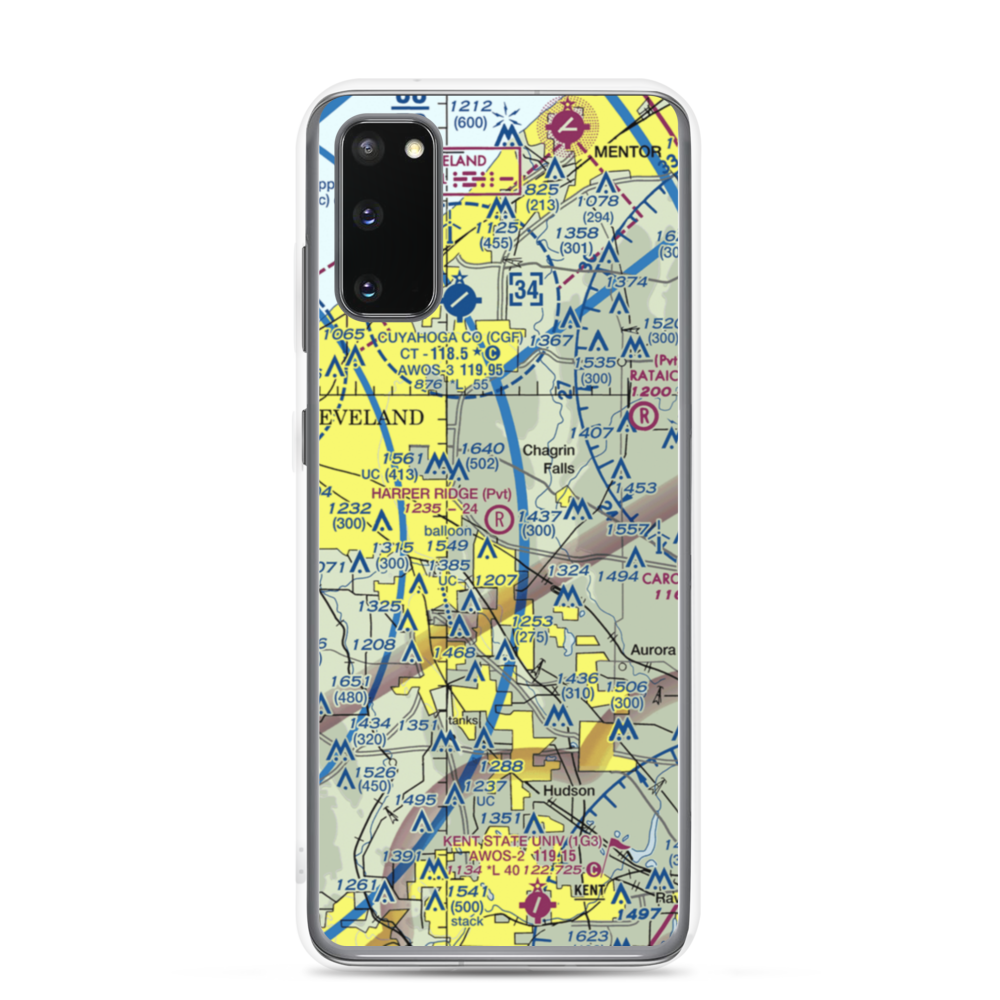 Harper Ridge Airport (67OH) VFR Sectional Samsung Case Samsung Galaxy S20 model shown