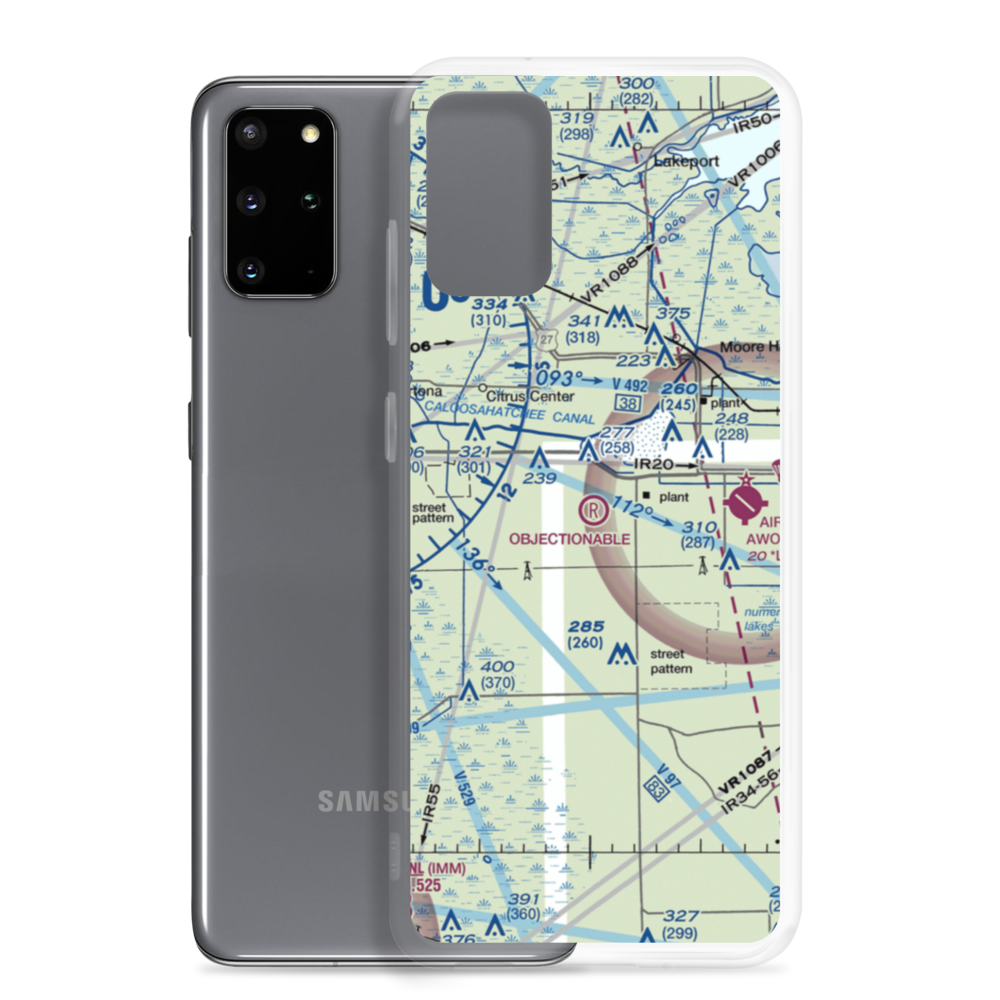Harper's Fly-In Ranch Airport (0FL0) VFR Sectional Samsung Case Samsung Galaxy S20 Plus model shown