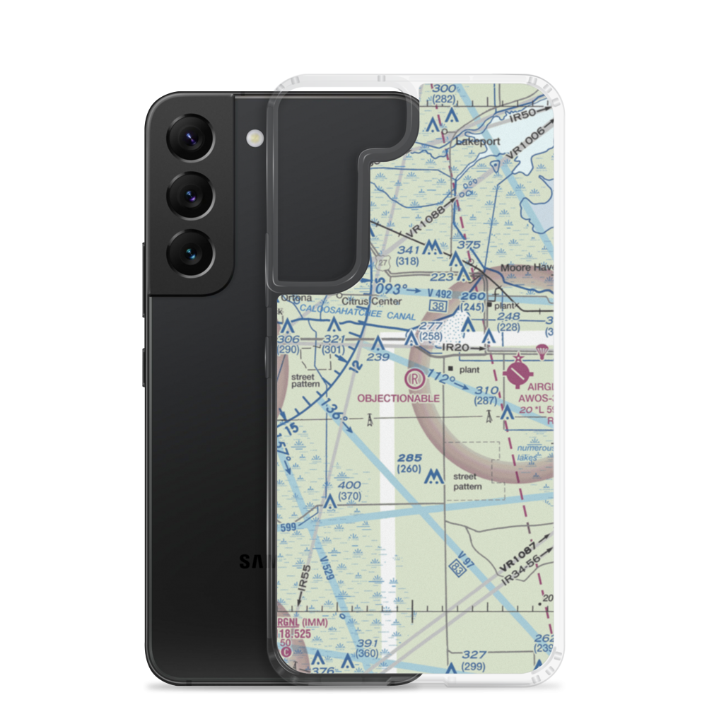 Harper's Fly-In Ranch Airport (0FL0) VFR Sectional Samsung Case Samsung Galaxy S22 model shown