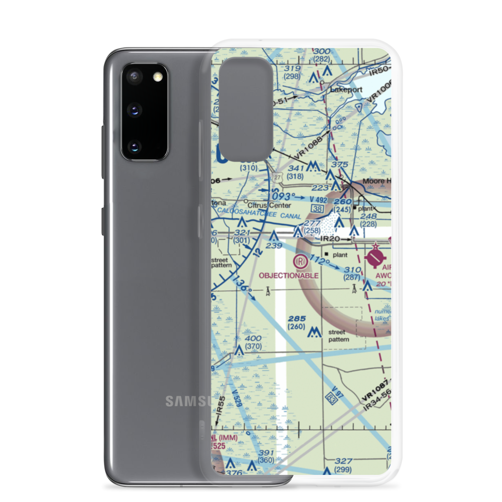 Harper's Fly-In Ranch Airport (0FL0) VFR Sectional Samsung Case Samsung Galaxy S20 model shown