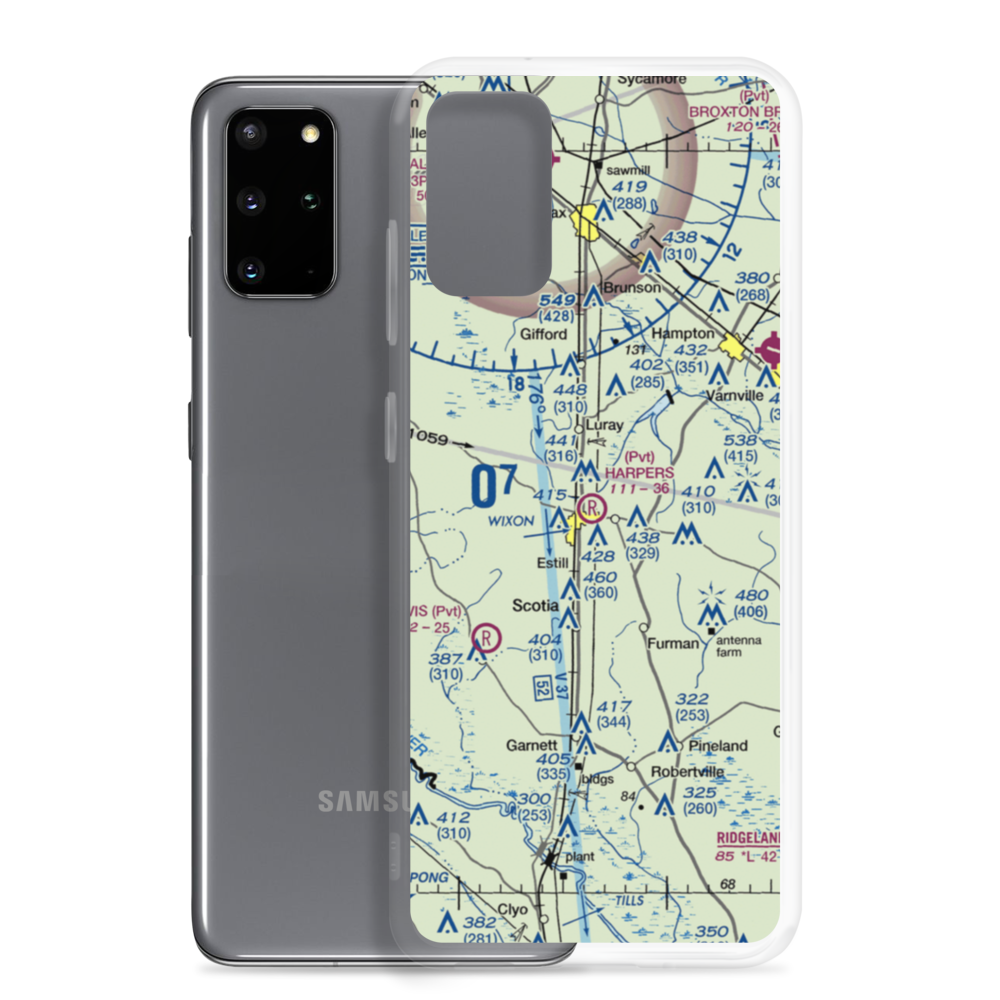 Harpers Airport (02SC) VFR Sectional Samsung Case Samsung Galaxy S20 Plus model shown
