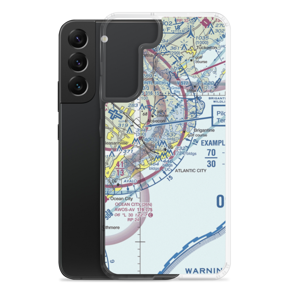 Harrah's Landing Seaplane Base (58NJ) VFR Sectional Samsung Case Samsung Galaxy S22 Plus model shown