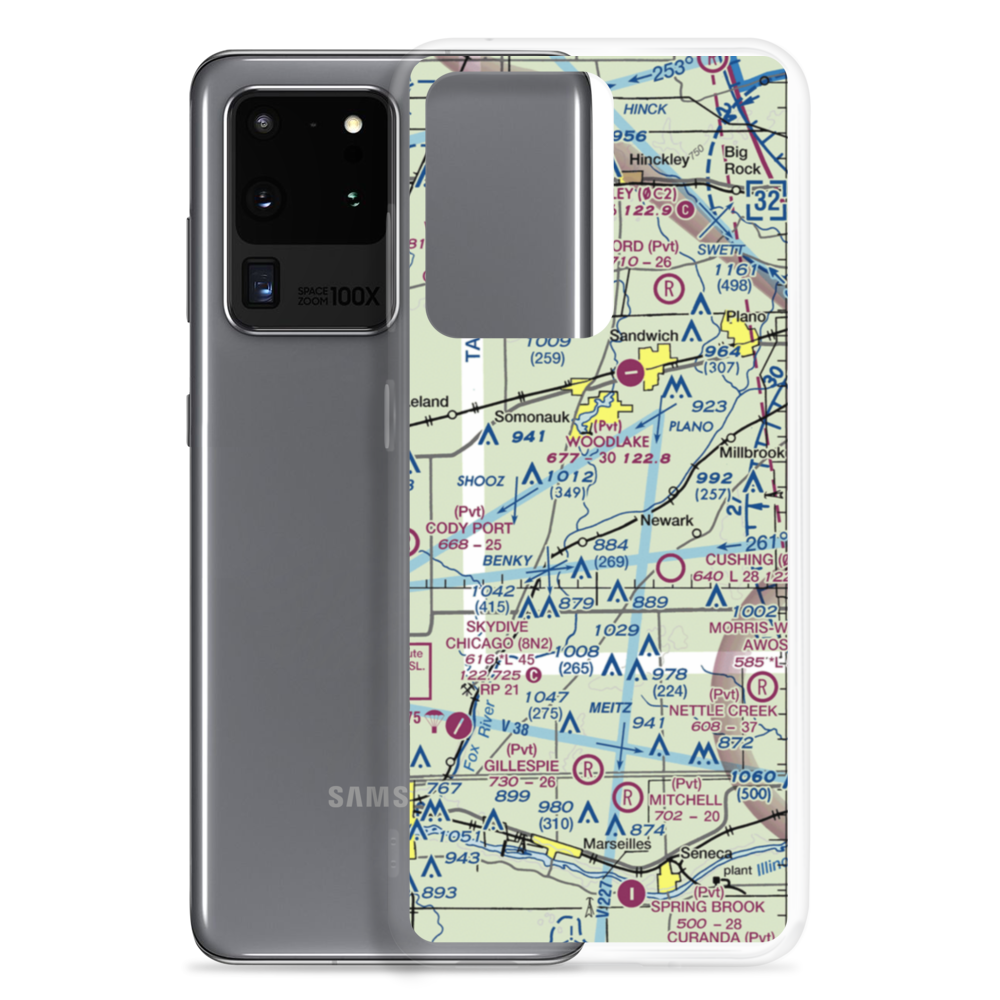 Harrington Farms Airport (IS95) VFR Sectional Samsung Case Samsung Galaxy S20 Ultra model shown