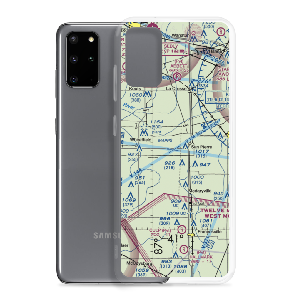 Harrington Field (16II) VFR Sectional Samsung Case Samsung Galaxy S20 Plus model shown