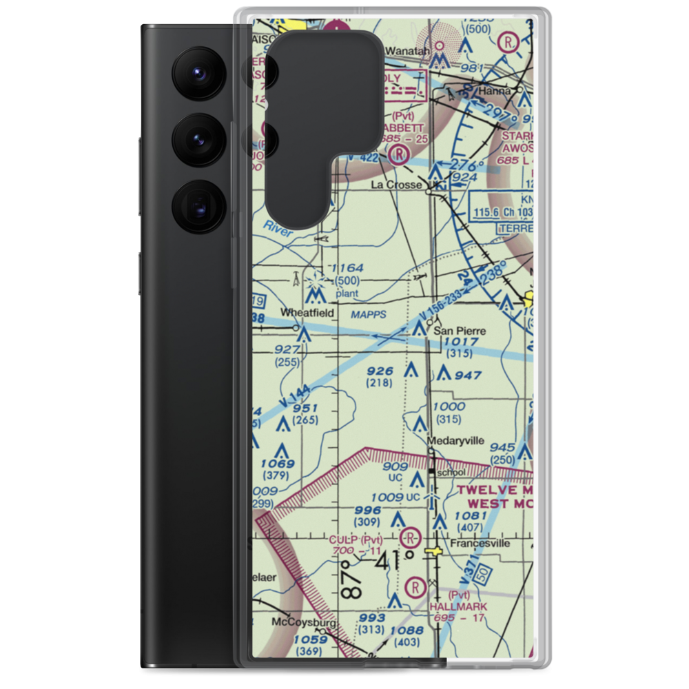 Harrington Field (16II) VFR Sectional Samsung Case Samsung Galaxy S22 Ultra model shown