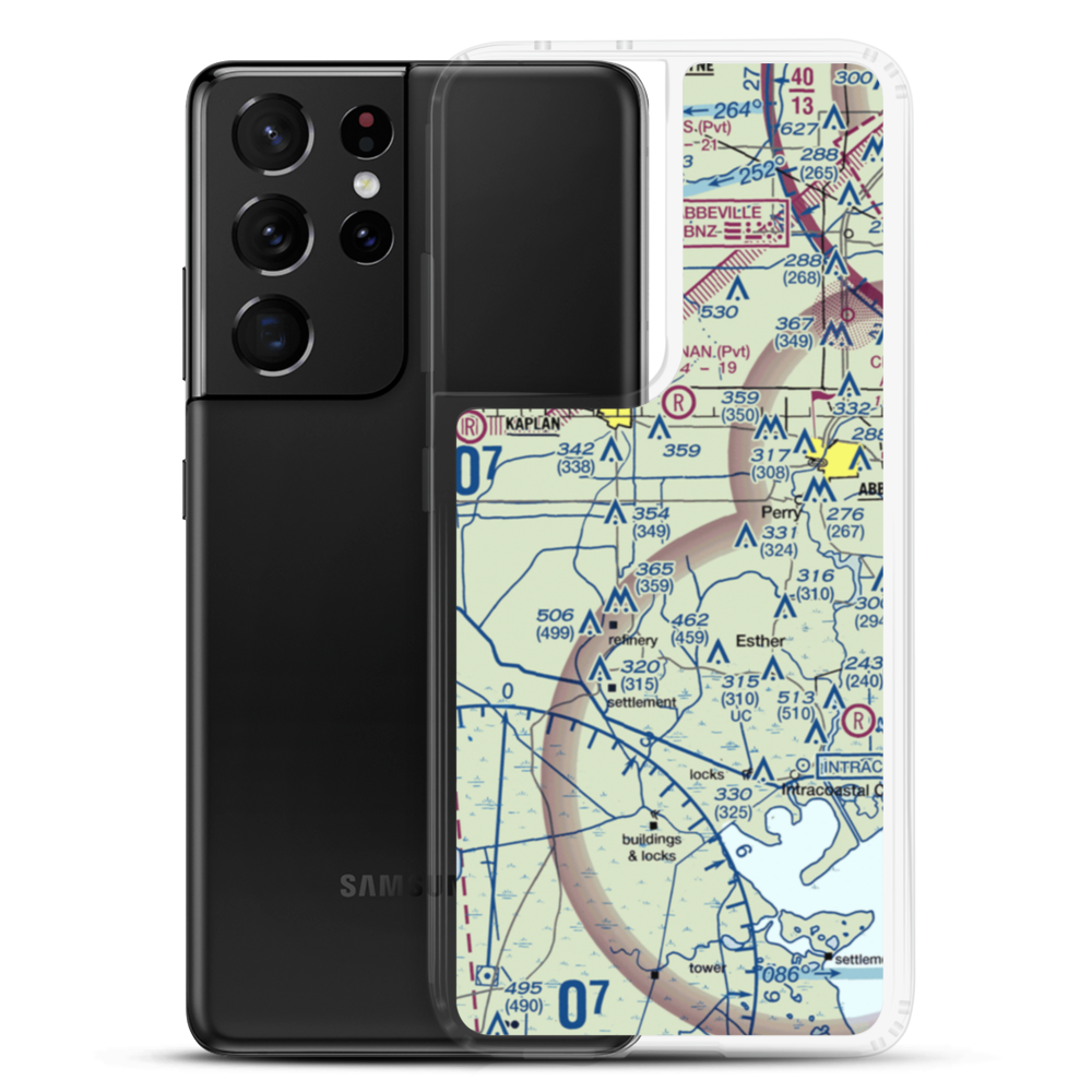 Harrington Flying Service Airport (3LA0) VFR Sectional Samsung Case Samsung Galaxy S21 Ultra model shown