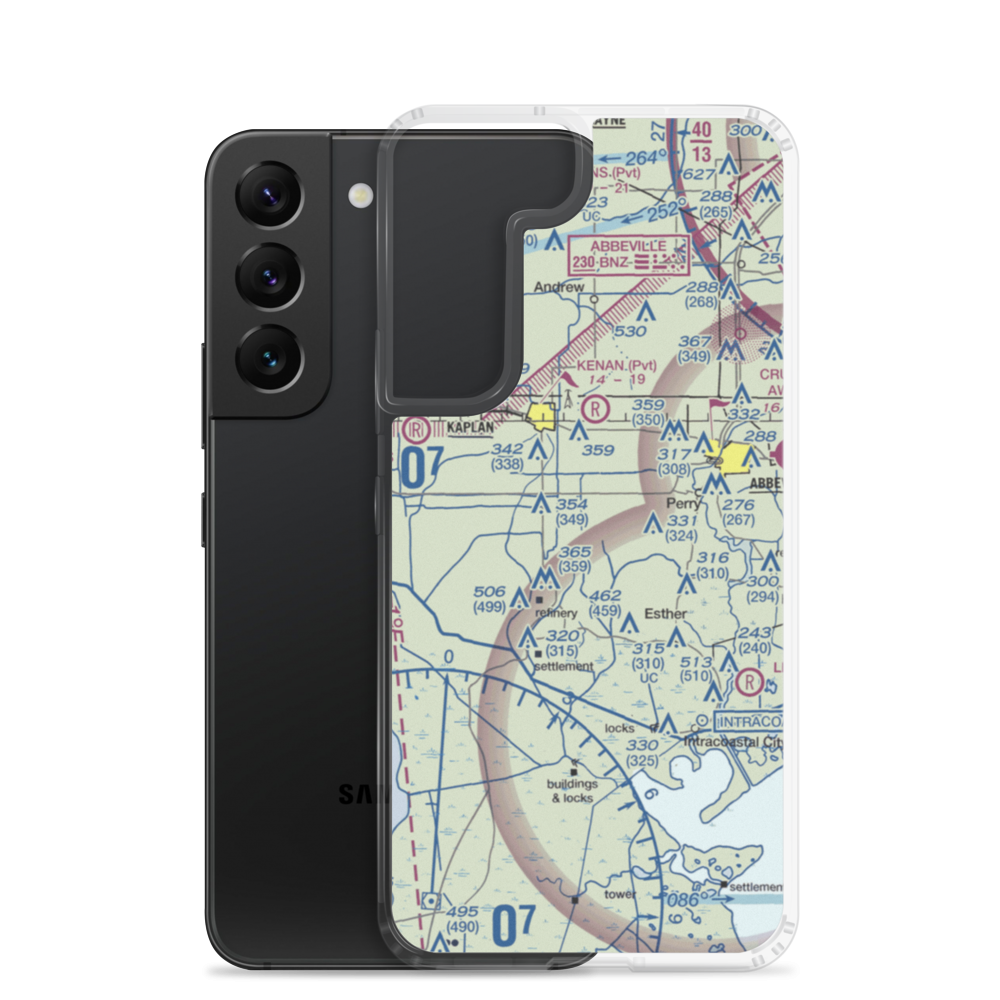 Harrington Flying Service Airport (3LA0) VFR Sectional Samsung Case Samsung Galaxy S22 model shown