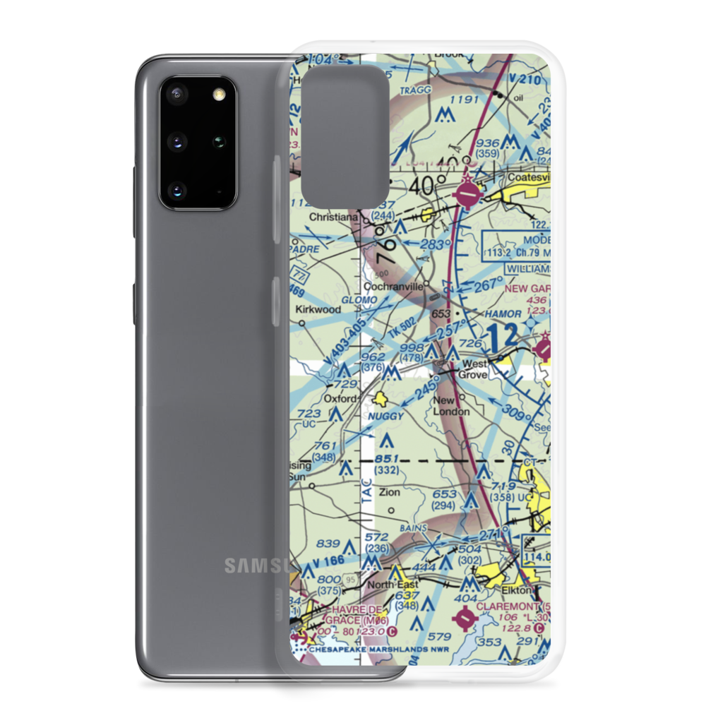 Harris Airport (3PA8) VFR Sectional Samsung Case Samsung Galaxy S20 Plus model shown