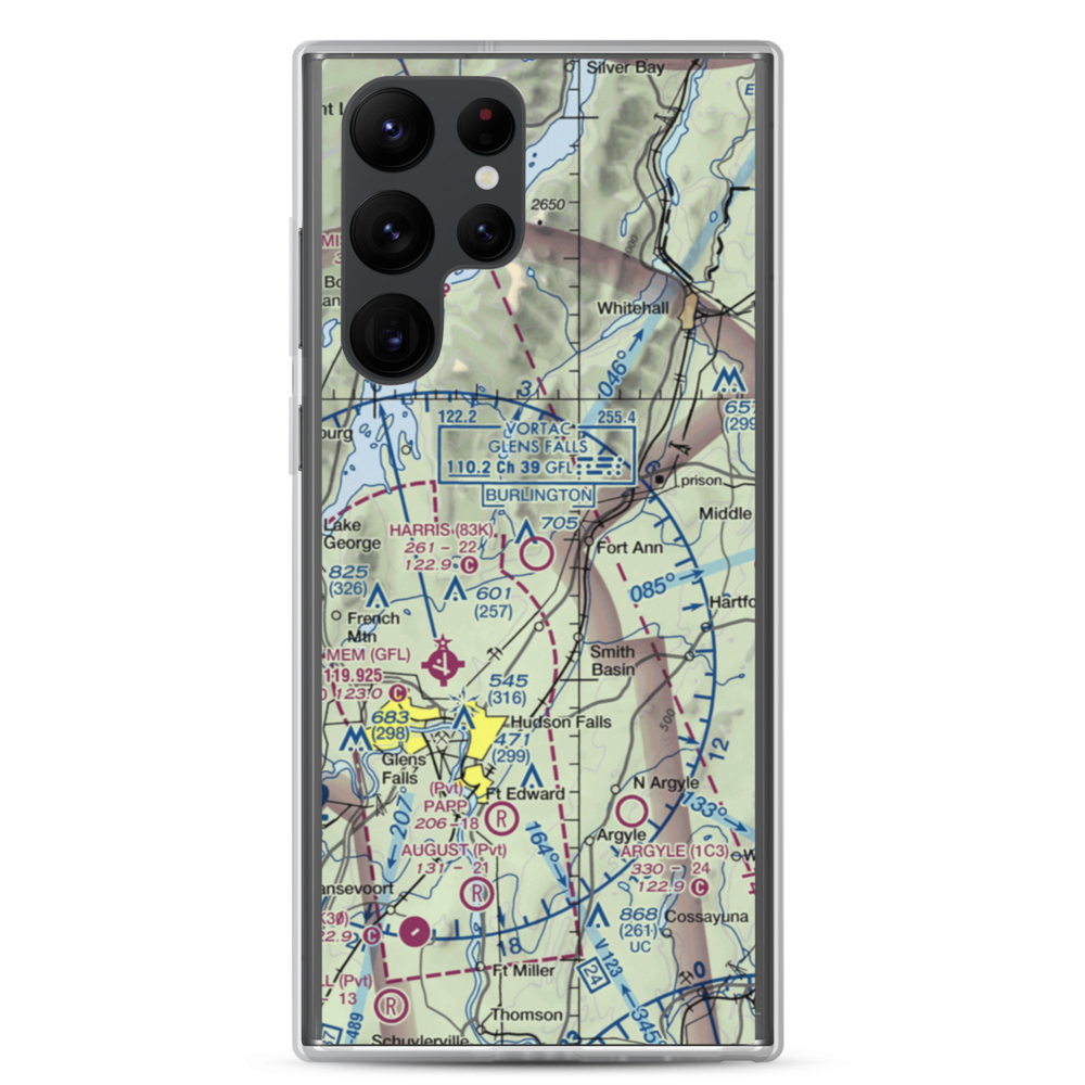 Harris Airport (83K) VFR Sectional Samsung Case Samsung Galaxy S22 Ultra model shown