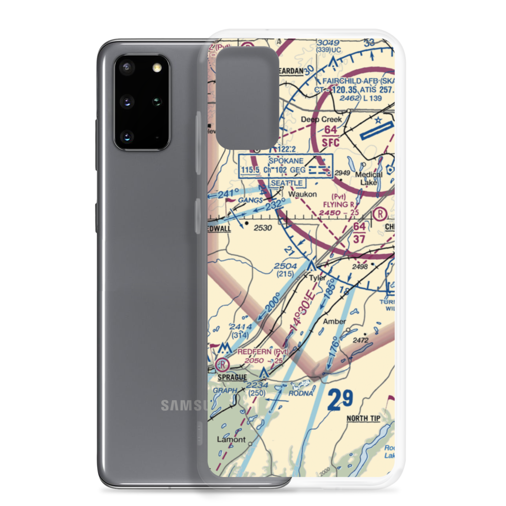 Harris Airport (93WA) VFR Sectional Samsung Case Samsung Galaxy S20 Plus model shown