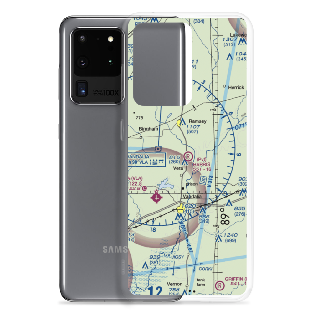 Harris Airport (IS24) VFR Sectional Samsung Case Samsung Galaxy S20 Ultra model shown