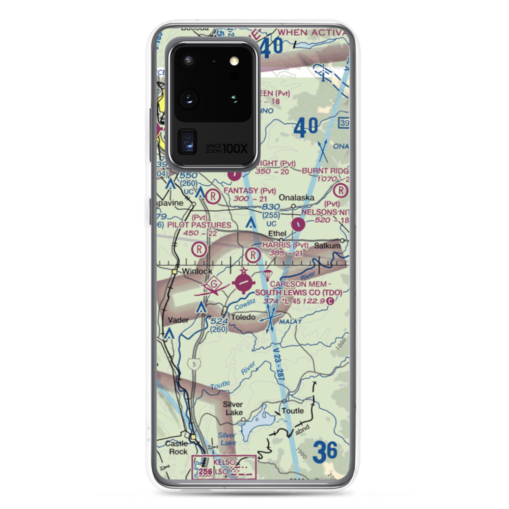 Harris Airport (WN05) VFR Sectional Samsung Case Samsung Galaxy S20 Ultra model shown