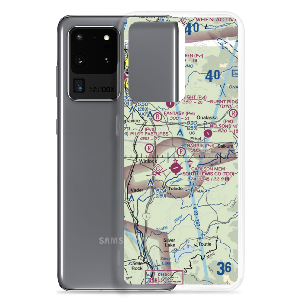 Harris Airport (WN05) VFR Sectional Samsung Case Samsung Galaxy S20 Ultra model shown