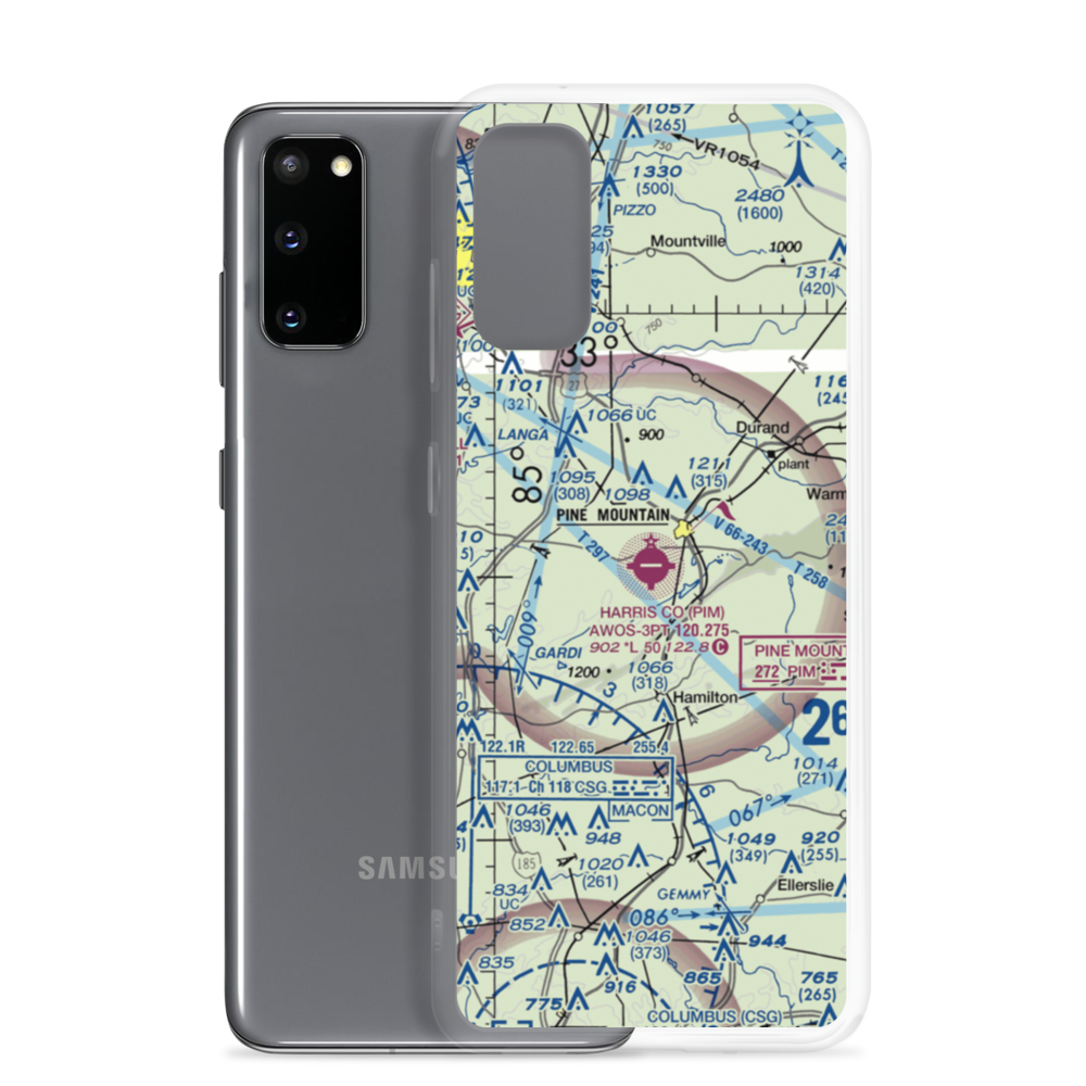 Harris County Airport (PIM) VFR Sectional Samsung Case Samsung Galaxy S20 model shown