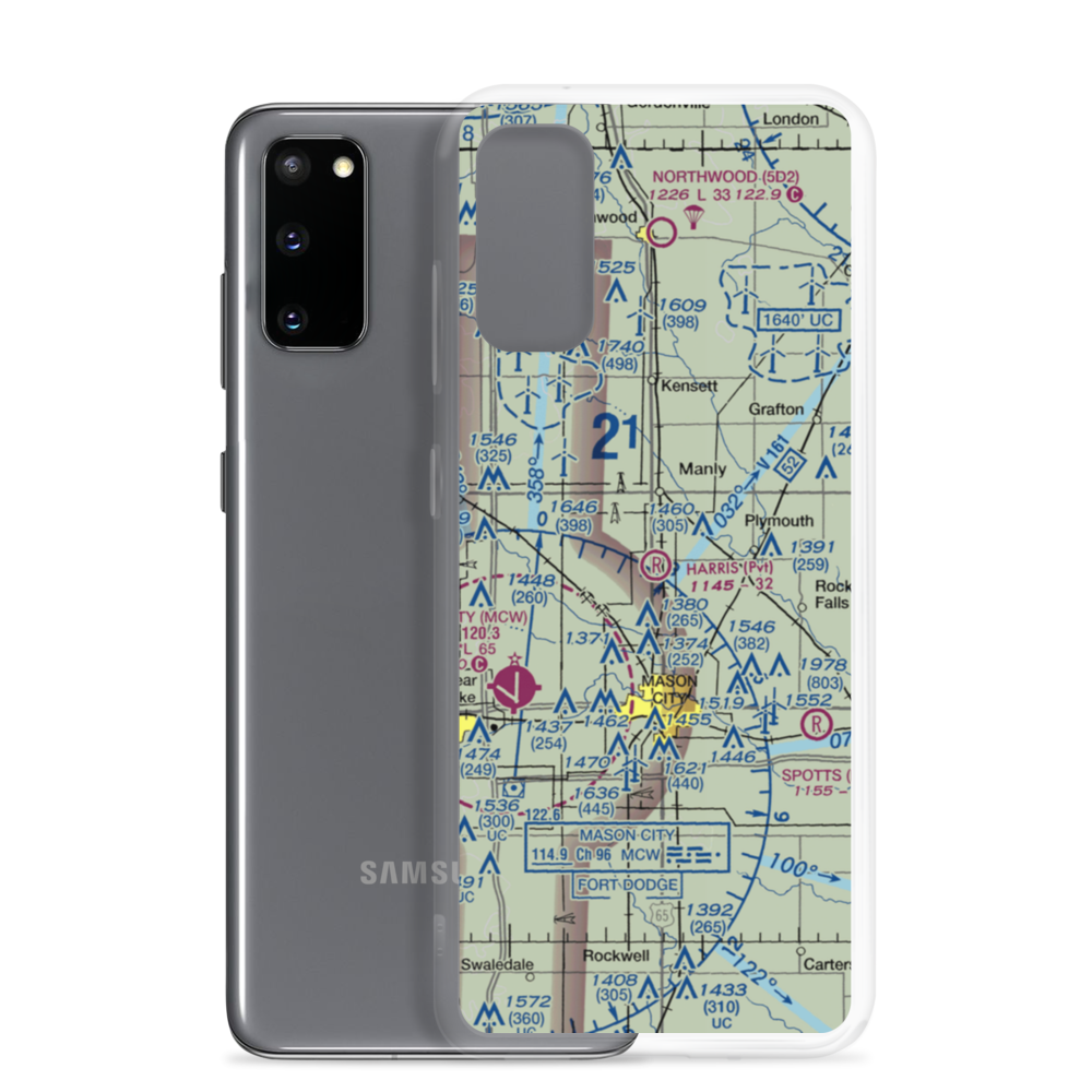 Harris Field (73IA) VFR Sectional Samsung Case Samsung Galaxy S20 model shown