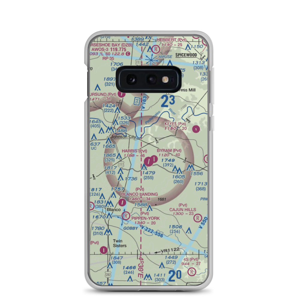 Harris Ranch Airport (2XS1) VFR Sectional Samsung Case Samsung Galaxy S10e model shown