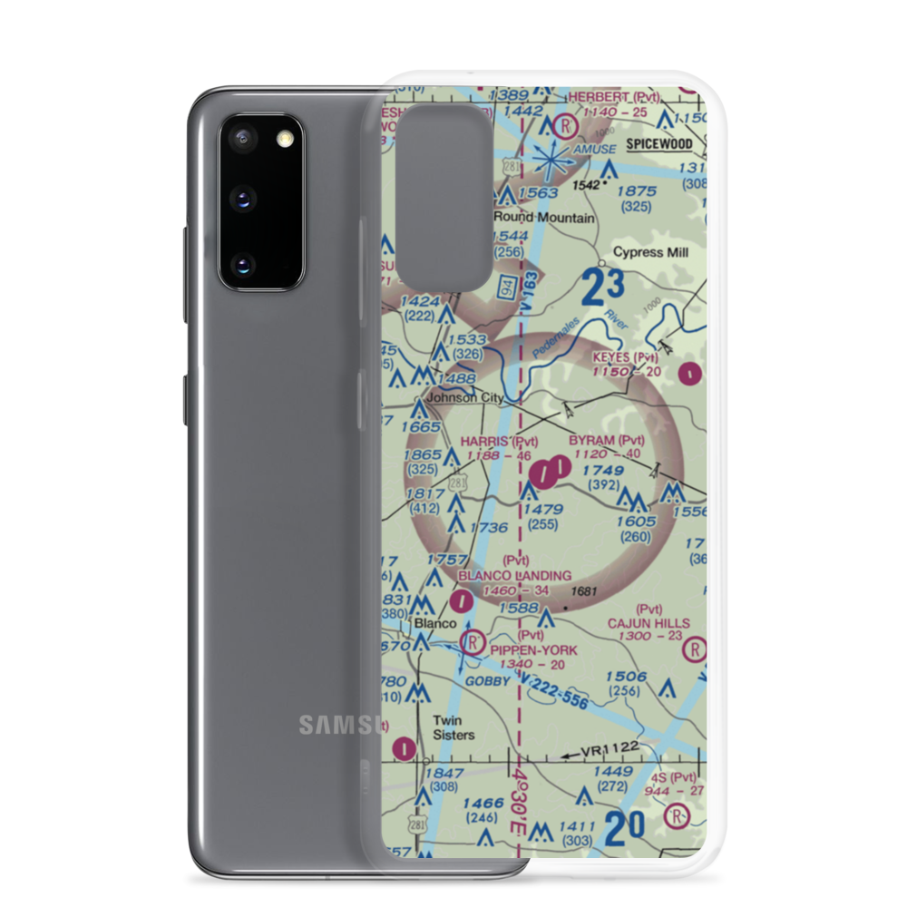 Harris Ranch Airport (2XS1) VFR Sectional Samsung Case Samsung Galaxy S20 model shown