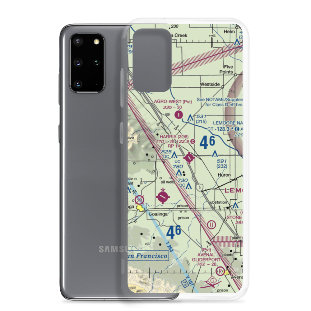 Harris Ranch Airport (3O8) VFR Sectional Samsung Case Samsung Galaxy S20 Plus model shown