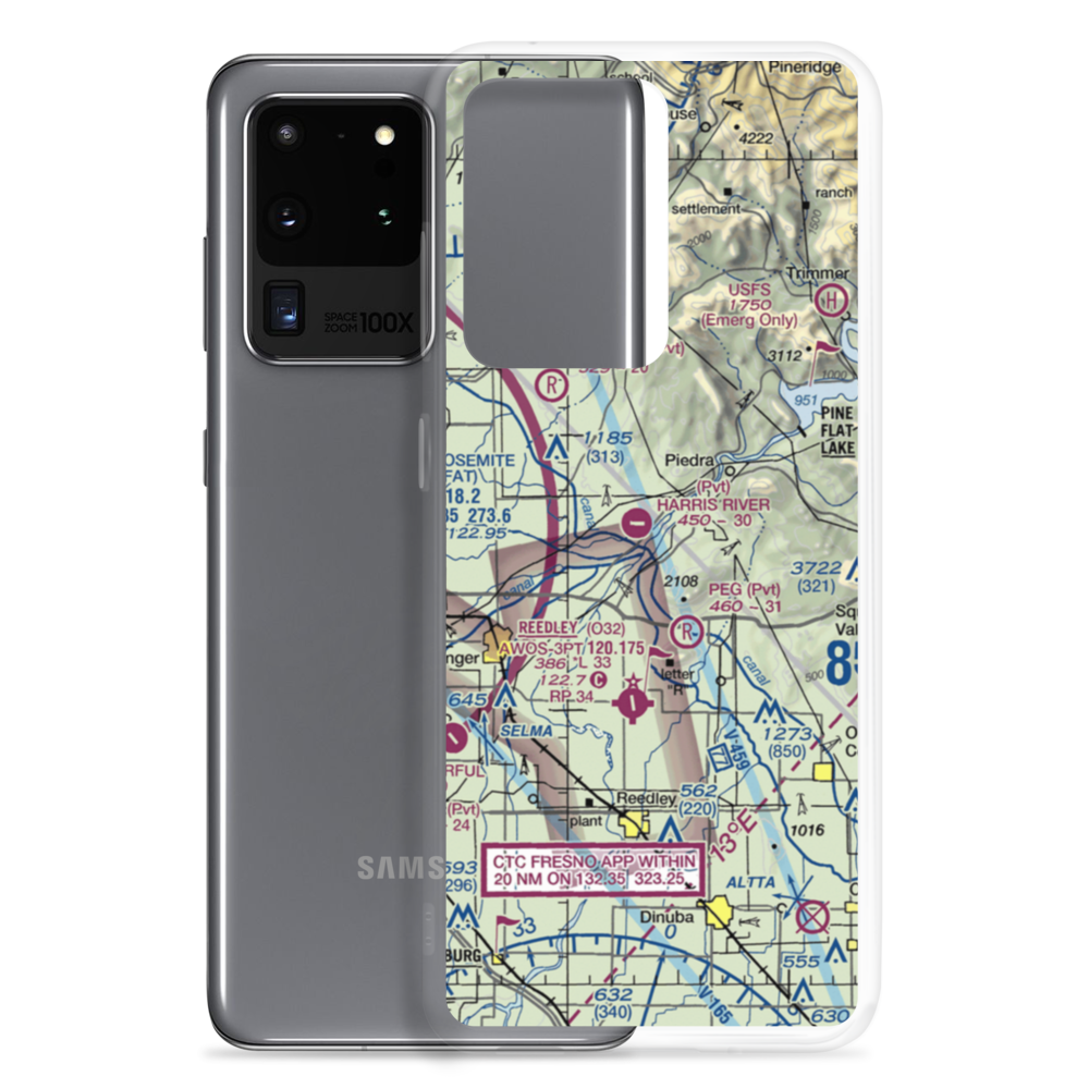 Harris River Ranch Airport (9CA7) VFR Sectional Samsung Case Samsung Galaxy S20 Ultra model shown