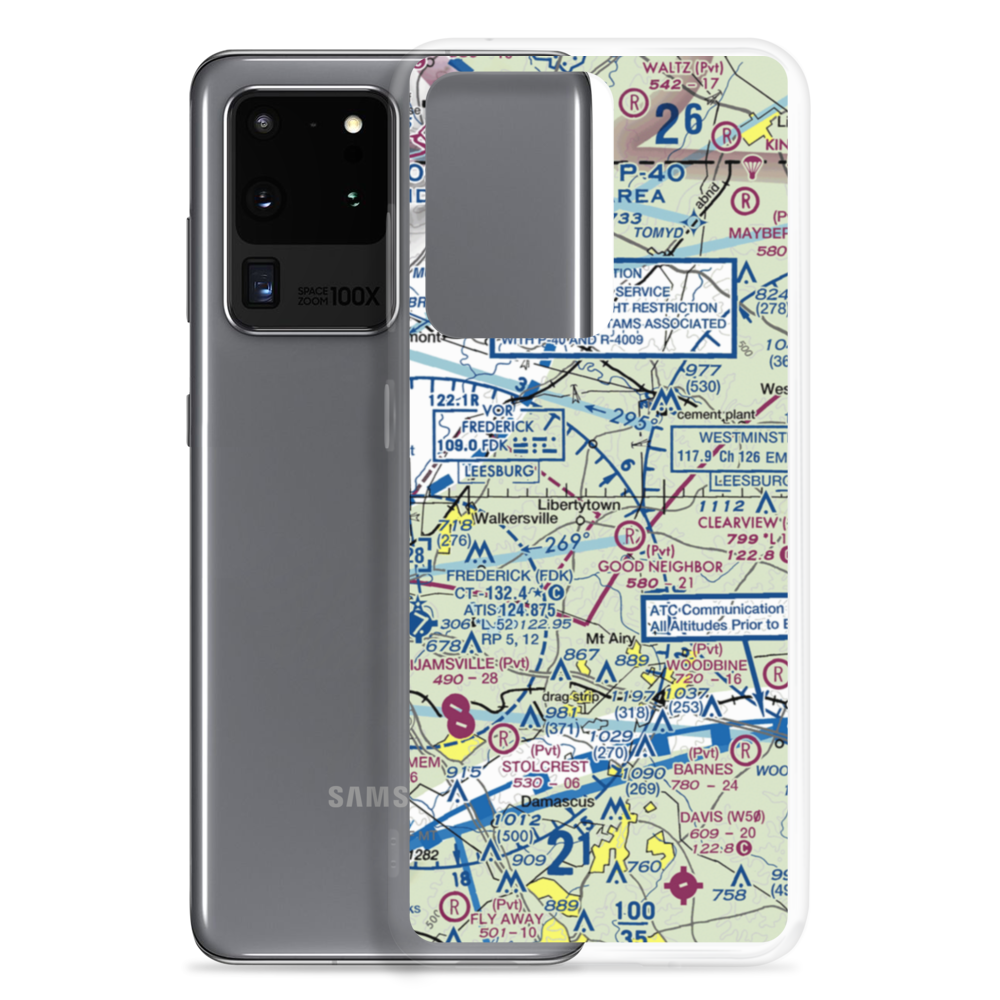Harrison Farm Airport (8MD5) VFR Sectional Samsung Case Samsung Galaxy S20 Ultra model shown