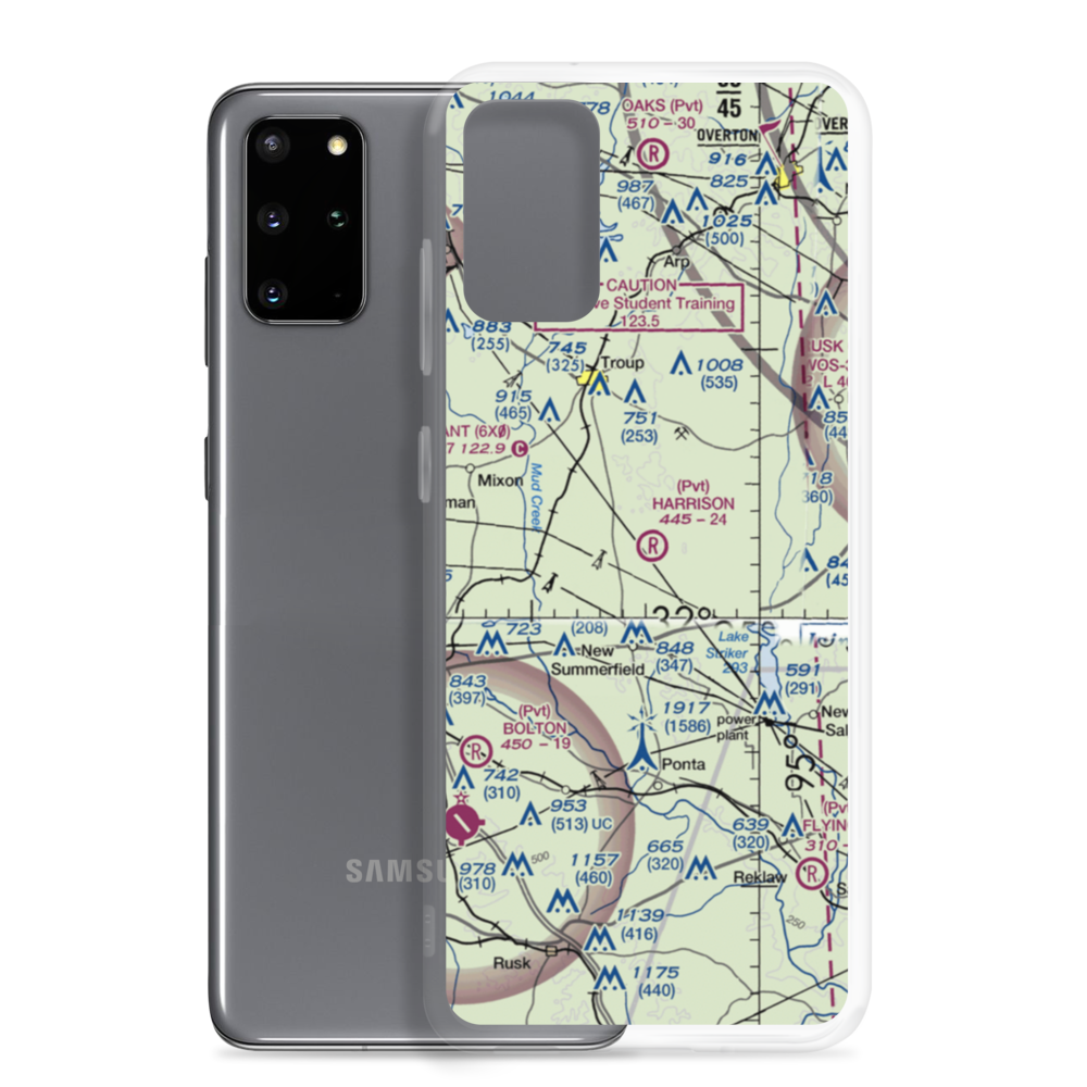 Harrison Farm Airport (TE91) VFR Sectional Samsung Case Samsung Galaxy S20 Plus model shown