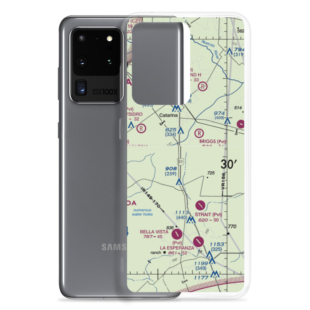 Harrison Piloncillo Ranch Airport (TE27) VFR Sectional Samsung Case Samsung Galaxy S20 Ultra model shown