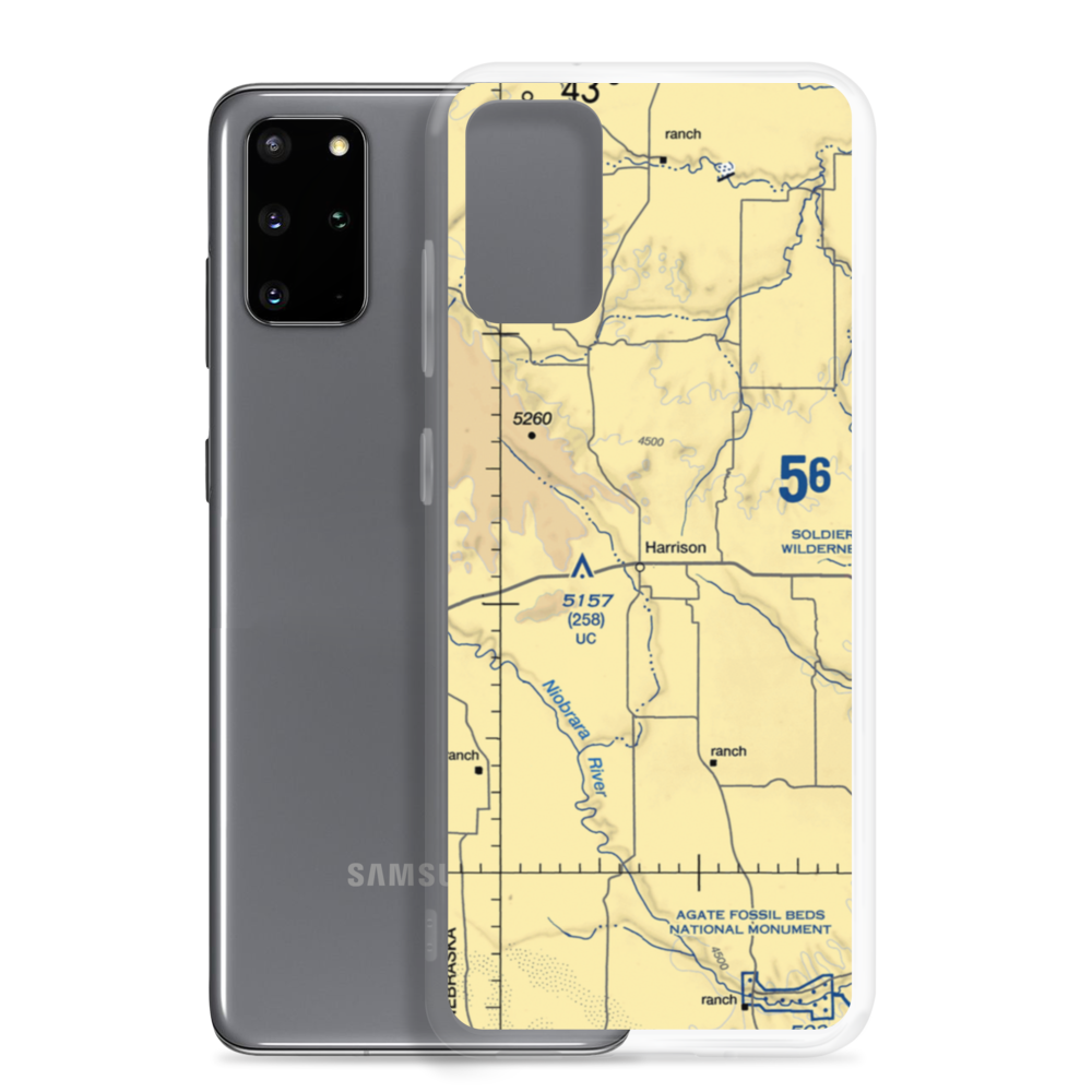 Harrison Skyranch Airport (9V3) VFR Sectional Samsung Case Samsung Galaxy S20 Plus model shown