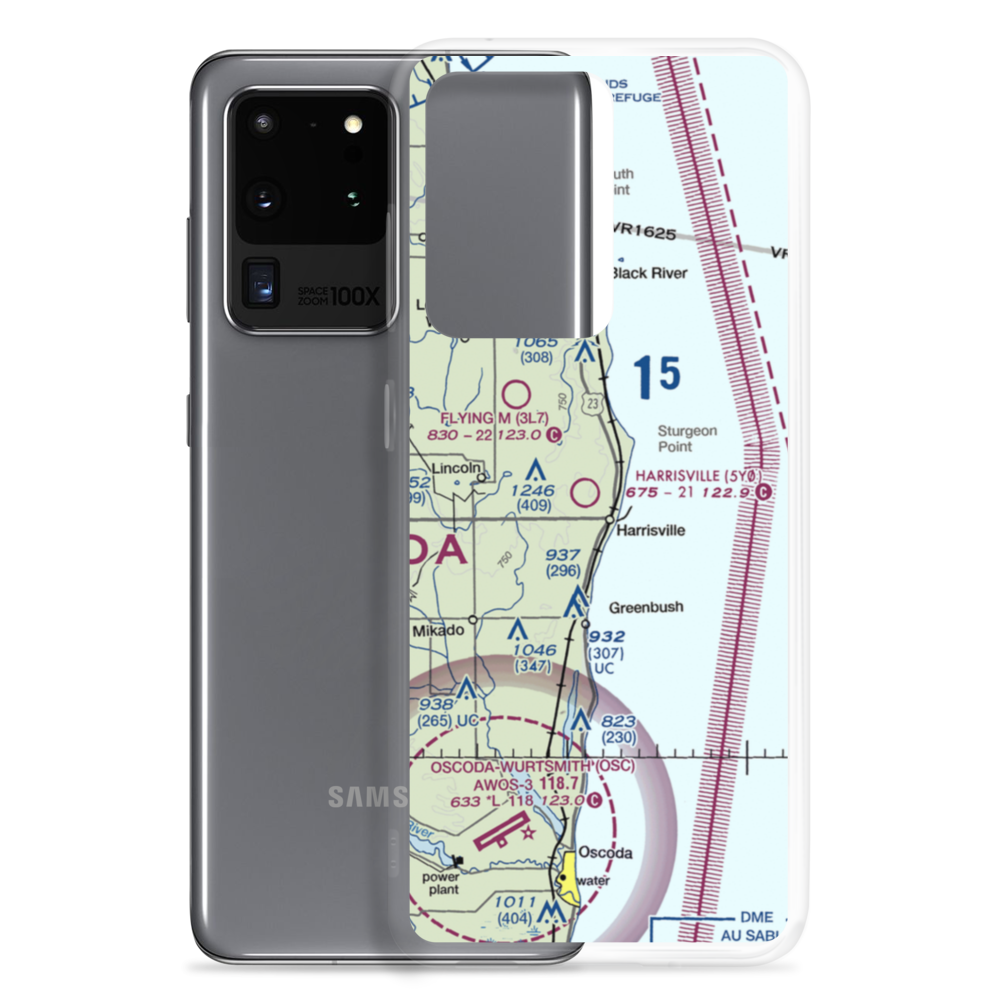 Harrisville Airport (5Y0) VFR Sectional Samsung Case Samsung Galaxy S20 Ultra model shown