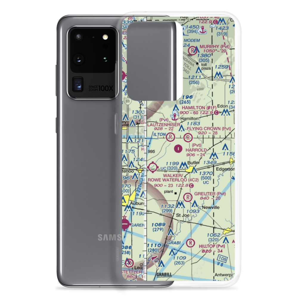 Harrold Airport (IN16) VFR Sectional Samsung Case Samsung Galaxy S20 Ultra model shown