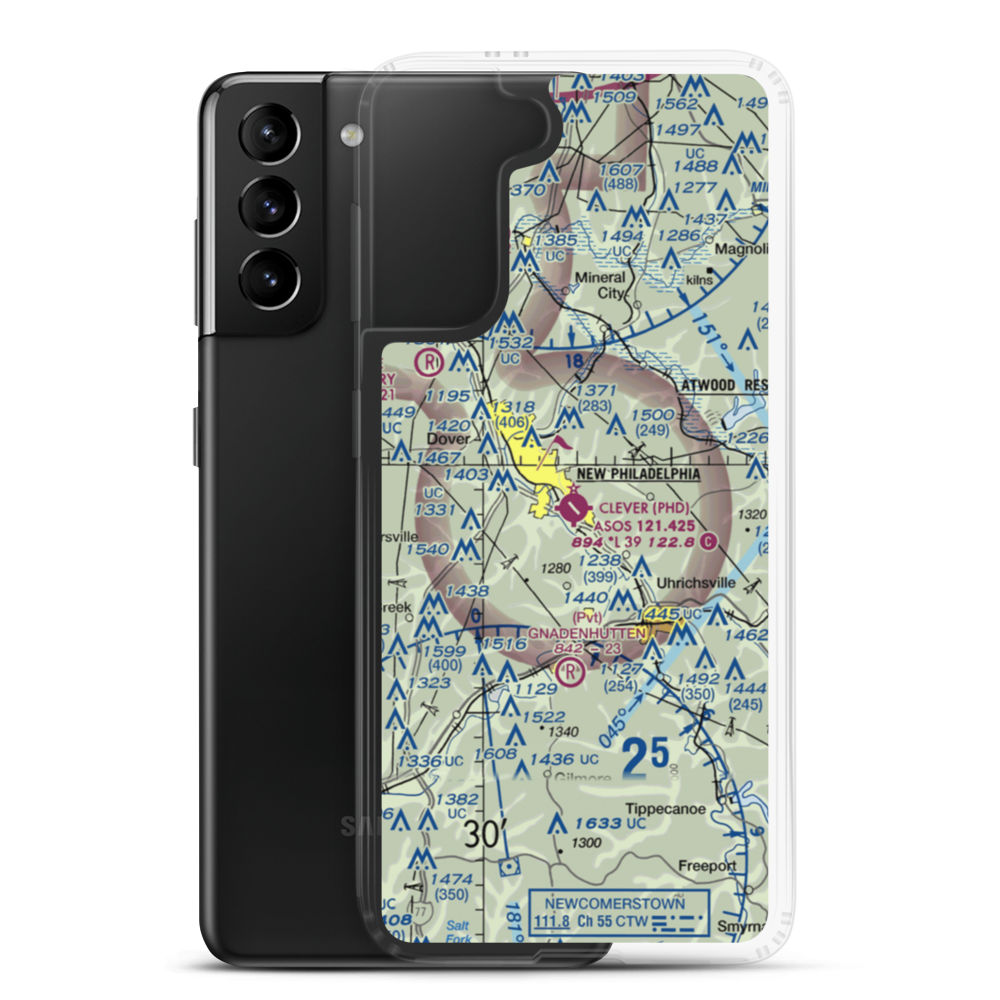 Harry Clever Field (PHD) VFR Sectional Samsung Case Samsung Galaxy S21 Plus model shown