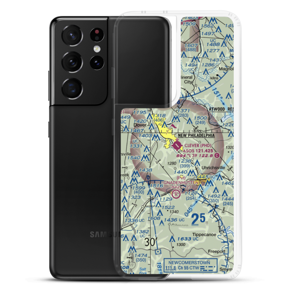 Harry Clever Field (PHD) VFR Sectional Samsung Case Samsung Galaxy S21 Ultra model shown