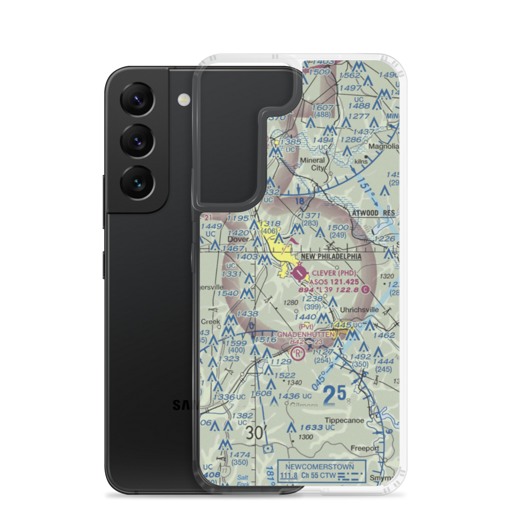 Harry Clever Field (PHD) VFR Sectional Samsung Case Samsung Galaxy S22 model shown