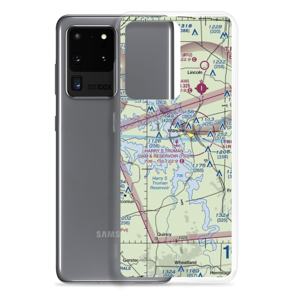 Harry S Truman Dam & Reservoir Seaplane Base (75U) VFR Sectional Samsung Case Samsung Galaxy S20 Ultra model shown