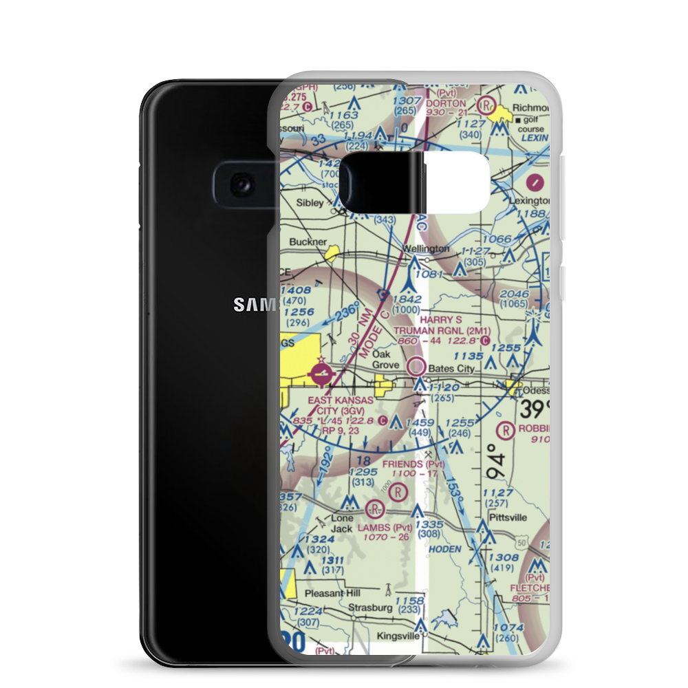 Harry S Truman Regional Airport (2M1) VFR Sectional Samsung Case Samsung Galaxy S10e model shown