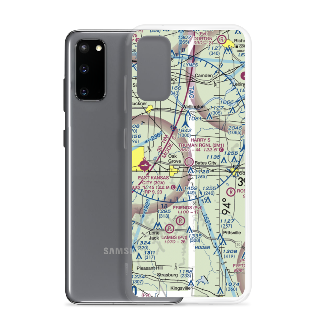 Harry S Truman Regional Airport (2M1) VFR Sectional Samsung Case Samsung Galaxy S20 model shown