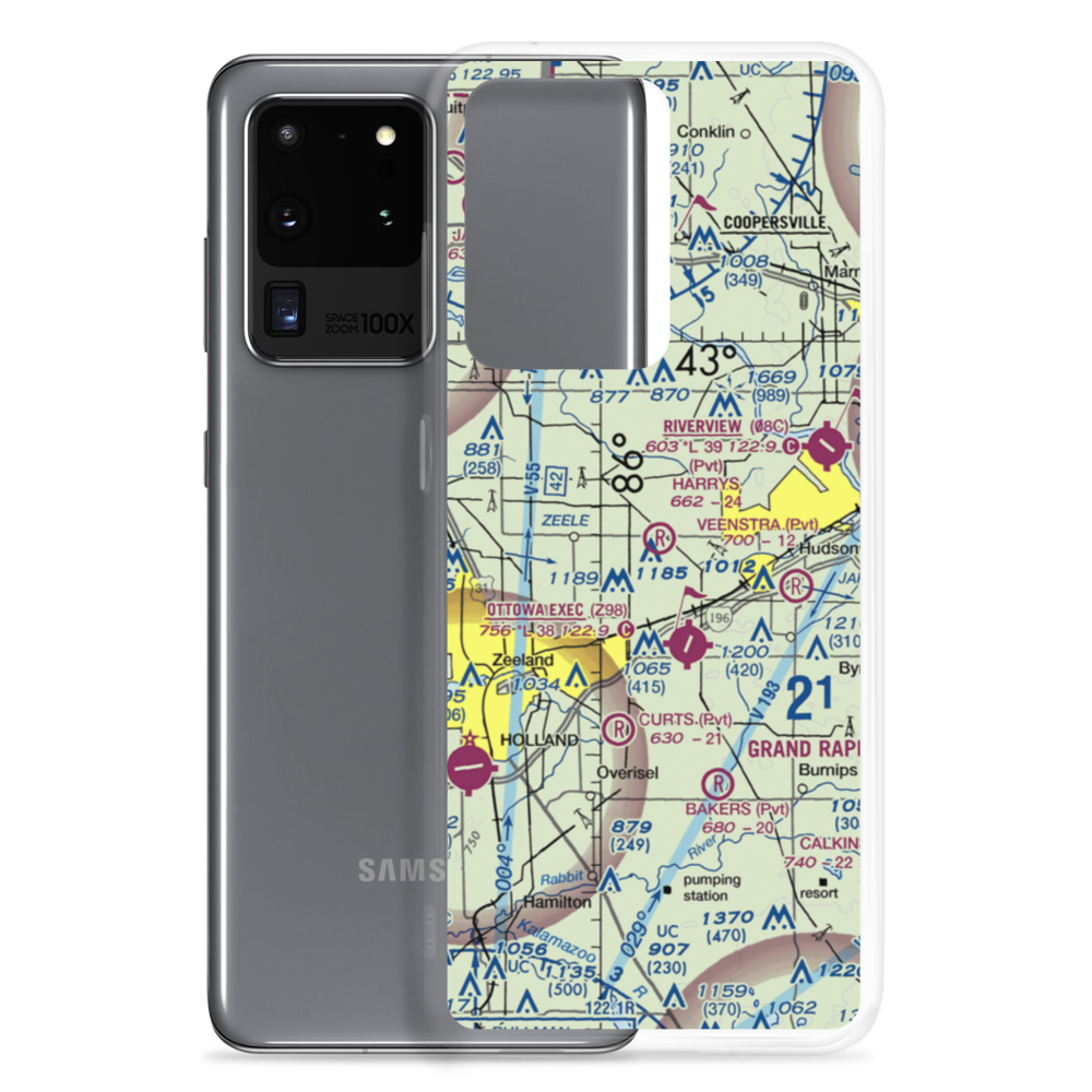 Harry's Field (MI82) VFR Sectional Samsung Case Samsung Galaxy S20 Ultra model shown