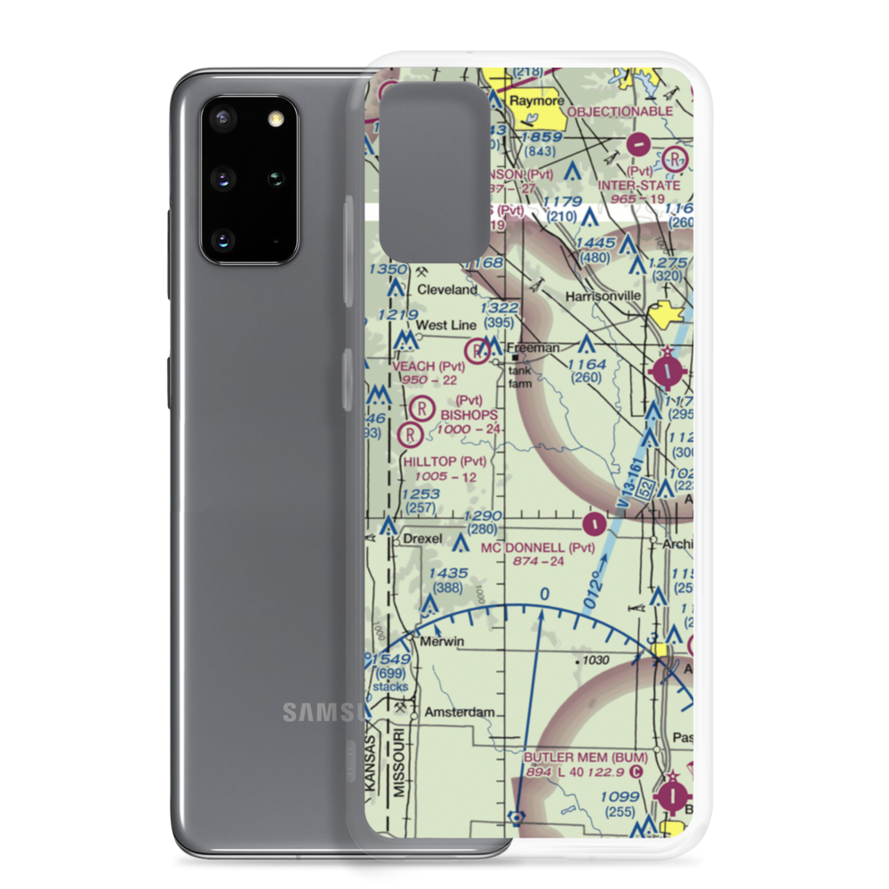 Hart Airport (1MO2) VFR Sectional Samsung Case Samsung Galaxy S20 Plus model shown