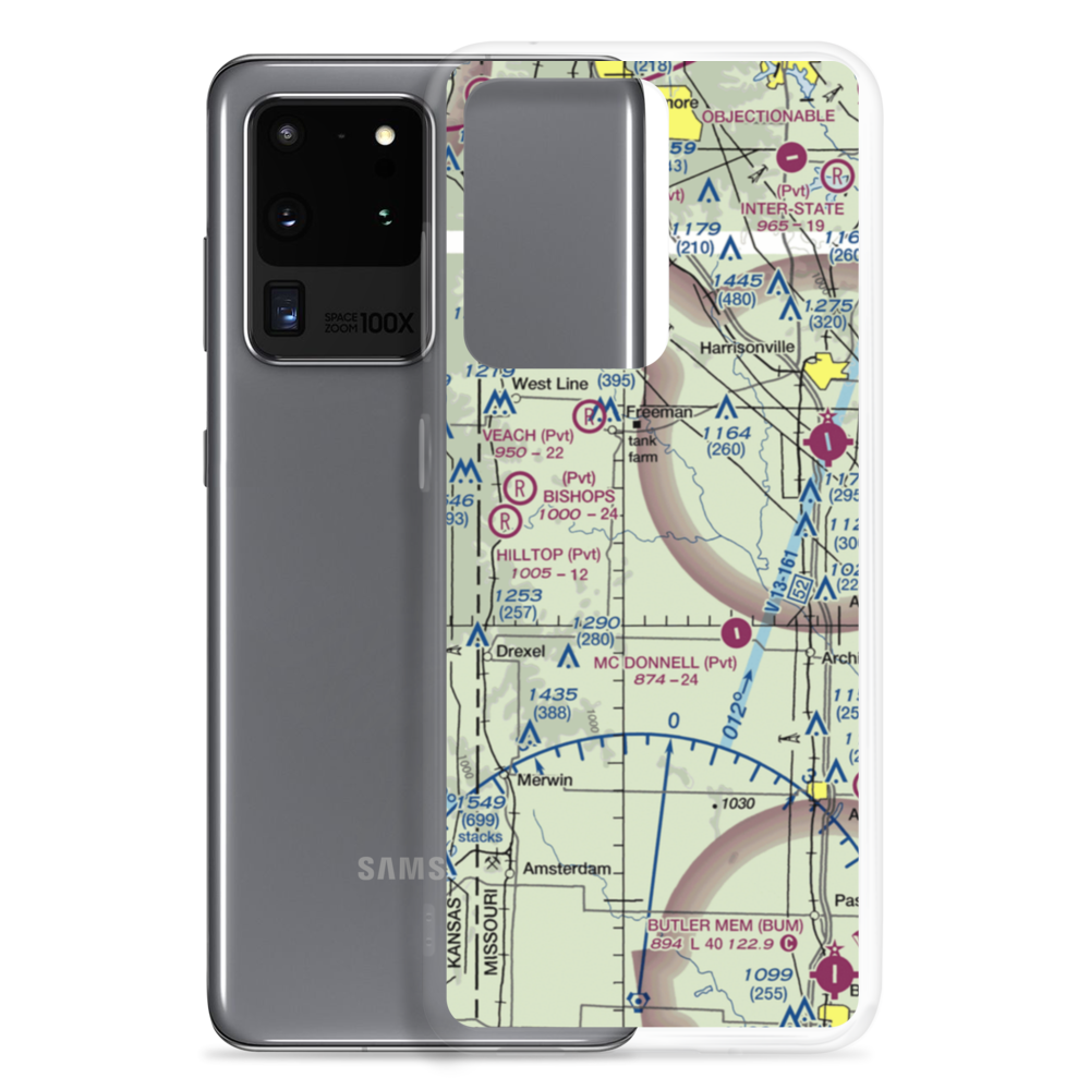 Hart Airport (1MO2) VFR Sectional Samsung Case Samsung Galaxy S20 Ultra model shown