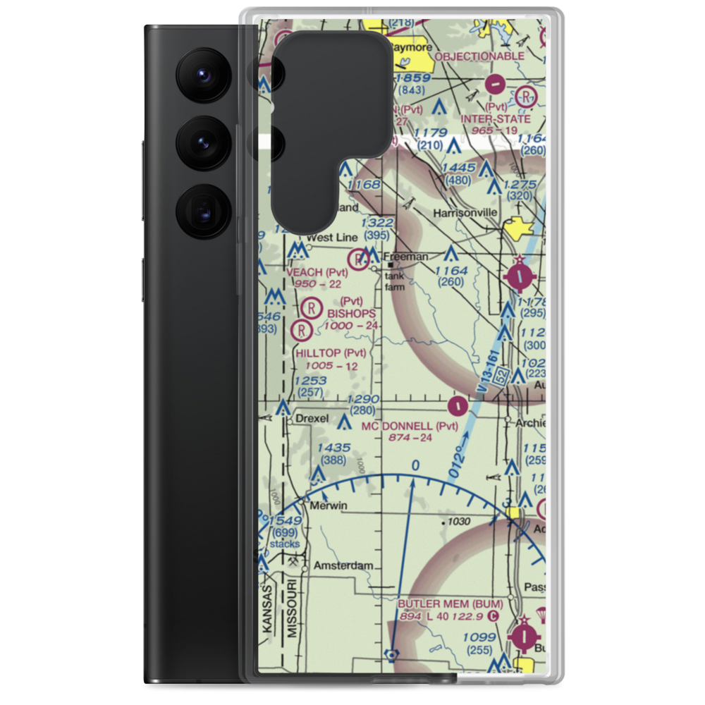 Hart Airport (1MO2) VFR Sectional Samsung Case Samsung Galaxy S22 Ultra model shown