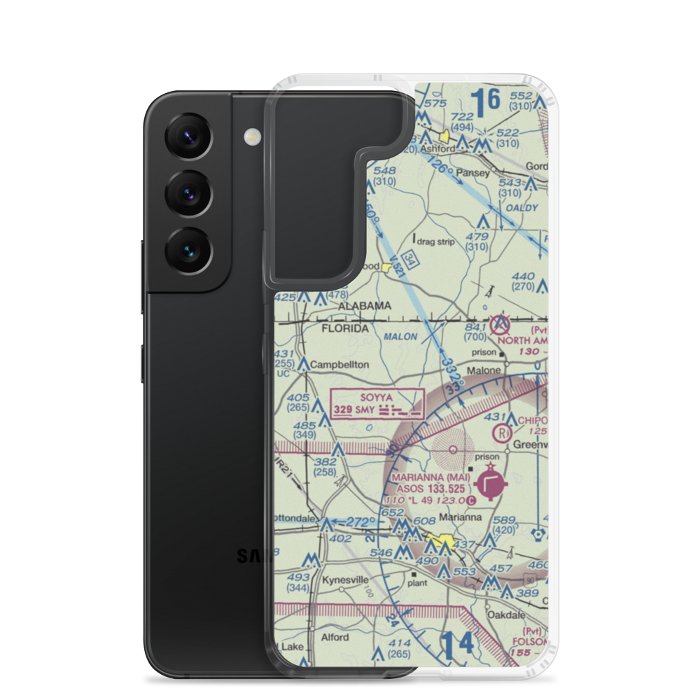 Hart Airport (3FL8) VFR Sectional Samsung Case Samsung Galaxy S22 model shown