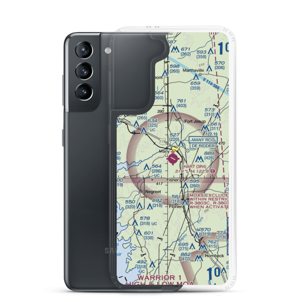 Hart Airport (3R4) VFR Sectional Samsung Case Samsung Galaxy S21 model shown