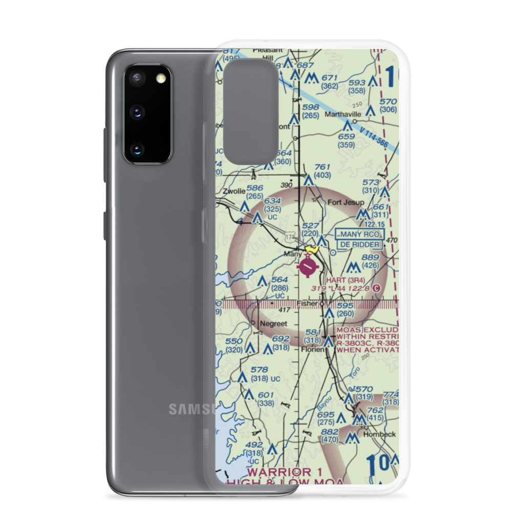 Hart Airport (3R4) VFR Sectional Samsung Case Samsung Galaxy S20 model shown