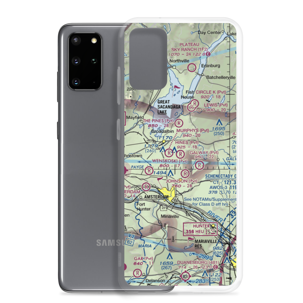 Hart Airport (9NY7) VFR Sectional Samsung Case Samsung Galaxy S20 Plus model shown