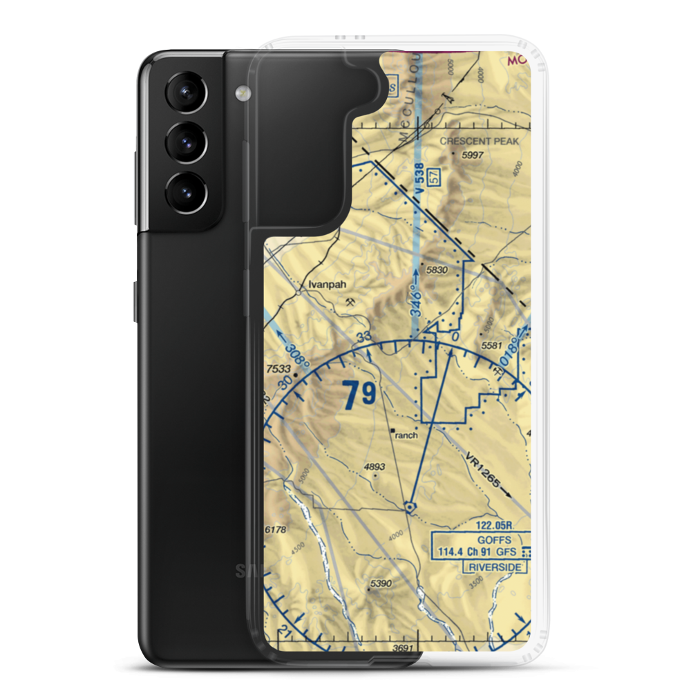 Hart Mine Airport (9CL4) VFR Sectional Samsung Case Samsung Galaxy S21 Plus model shown