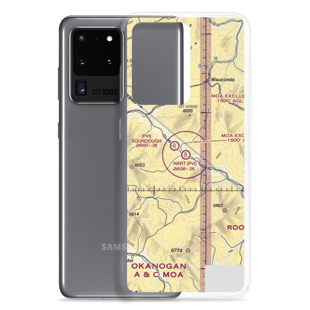 Hart Ranch Airport (25WA) VFR Sectional Samsung Case Samsung Galaxy S20 Ultra model shown