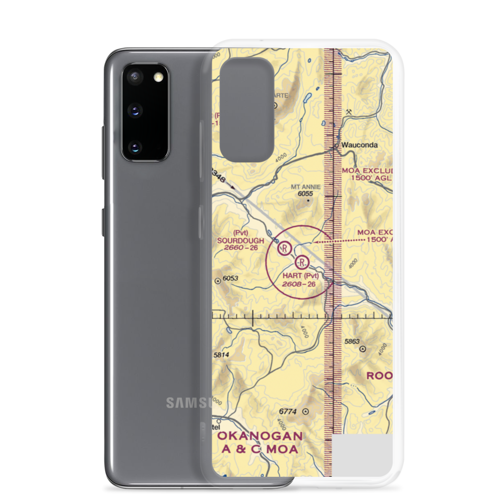 Hart Ranch Airport (25WA) VFR Sectional Samsung Case Samsung Galaxy S20 model shown