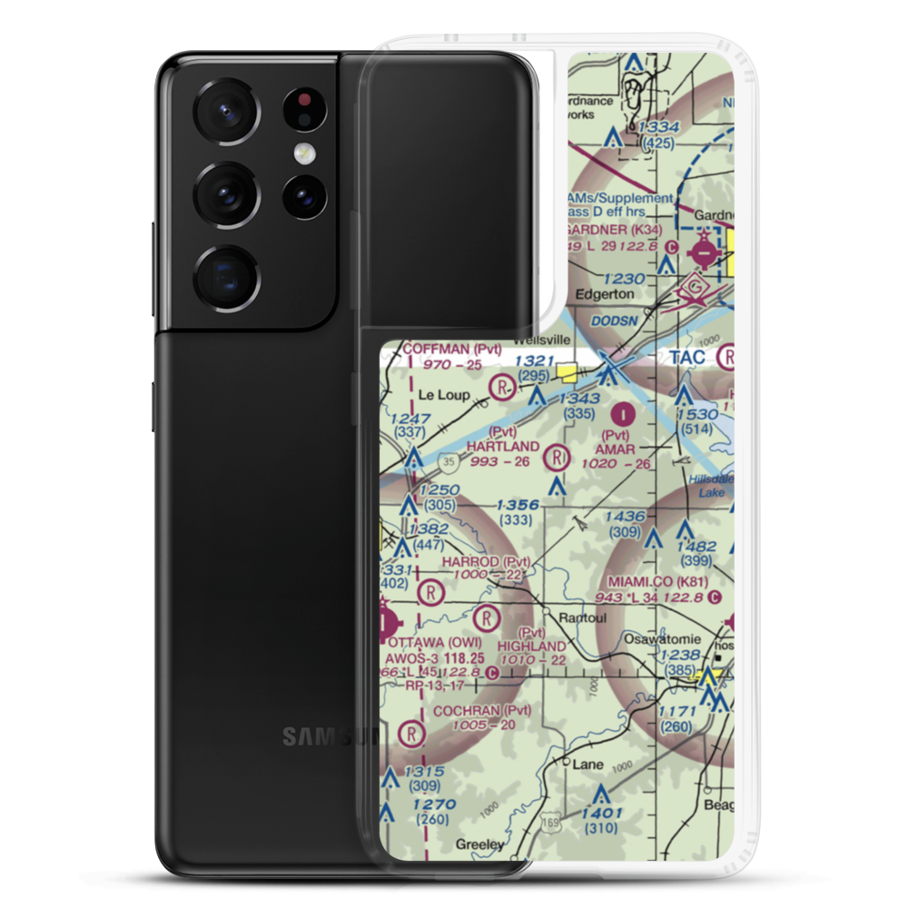 Hartland Airport (9KS1) VFR Sectional Samsung Case Samsung Galaxy S21 Ultra model shown