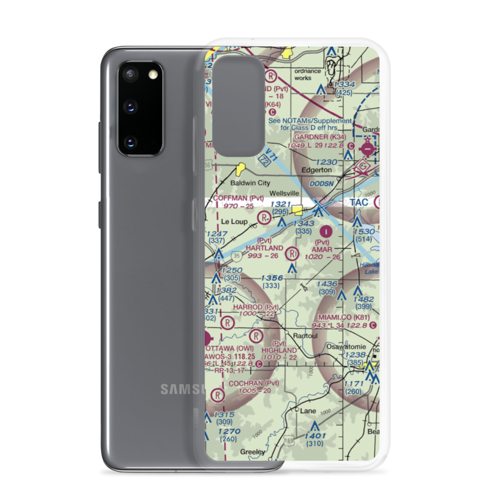 Hartland Airport (9KS1) VFR Sectional Samsung Case Samsung Galaxy S20 model shown